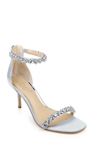 Jewel Badgley Mischka Damen Dustyn Sandale mit Absatz, Stahlblau, 39 EU von Jewel Badgley Mischka