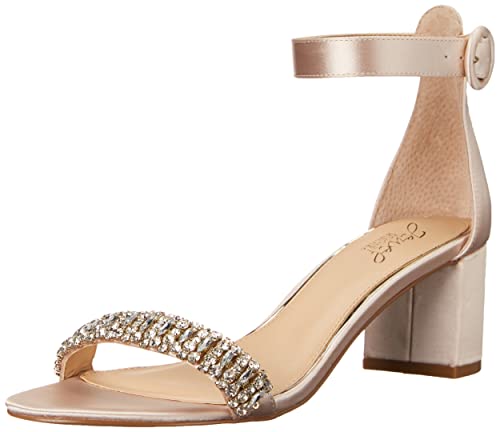 Jewel Badgley Mischka Damen James Sandale mit Absatz, Champagner, 40 EU von Jewel Badgley Mischka