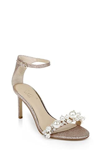 Jewel Badgley Mischka Damen Lassie Sandale mit Absatz, Rose Gold, 39.5 EU von Jewel Badgley Mischka