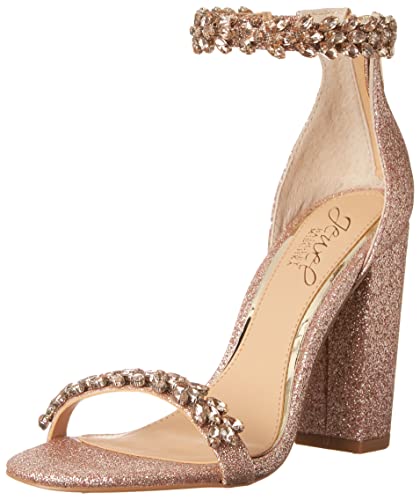 Jewel Badgley Mischka Damen Mayra Sandale mit Absatz, Rose Gold, 38 EU von Jewel Badgley Mischka