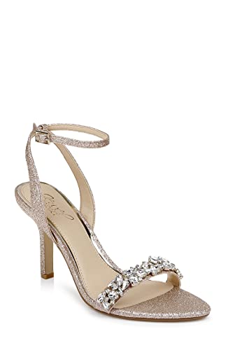 Jewel Badgley Mischka Damen Ojai Sandale mit Absatz, Roségold, 37.5 EU Jewel Badgley Mischka Damen Ojai Sandale mit Absatz, Roségold, 37.5 EU von Jewel Badgley Mischka