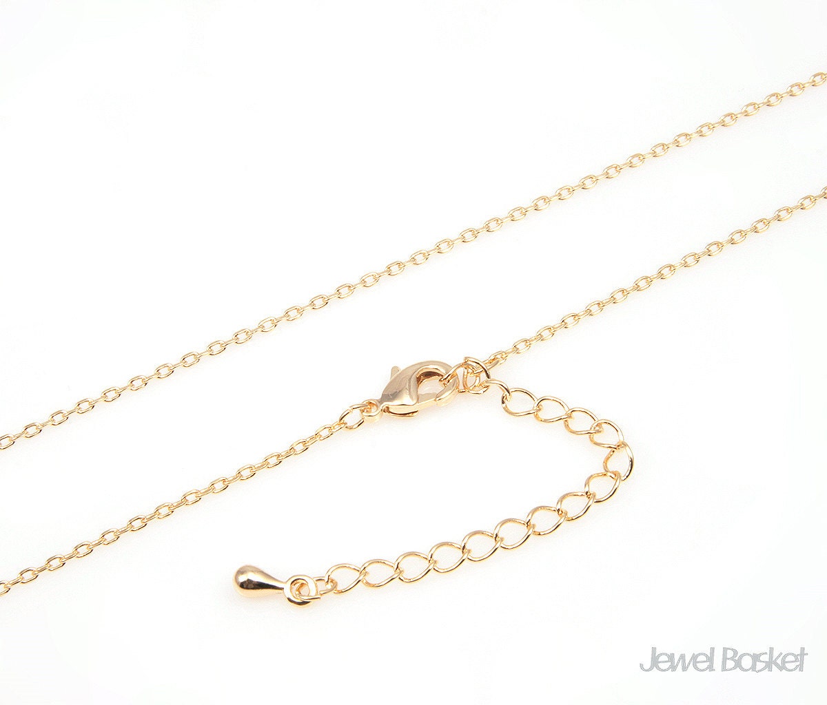 18 "Vergoldete Kette Mit Verlängerung - 235 4Dc | 1.2 Mm X 1.5 Mm/Inch | 45 cm Cog011-Ch | 5 Stücke 18 "Vergoldete Kette Mit Verlängerung - 235 4Dc | 1.2 Mm X 1.5 Mm/Inch | 45 cm Cog011-Ch | 5 Stücke von JewelBasket
