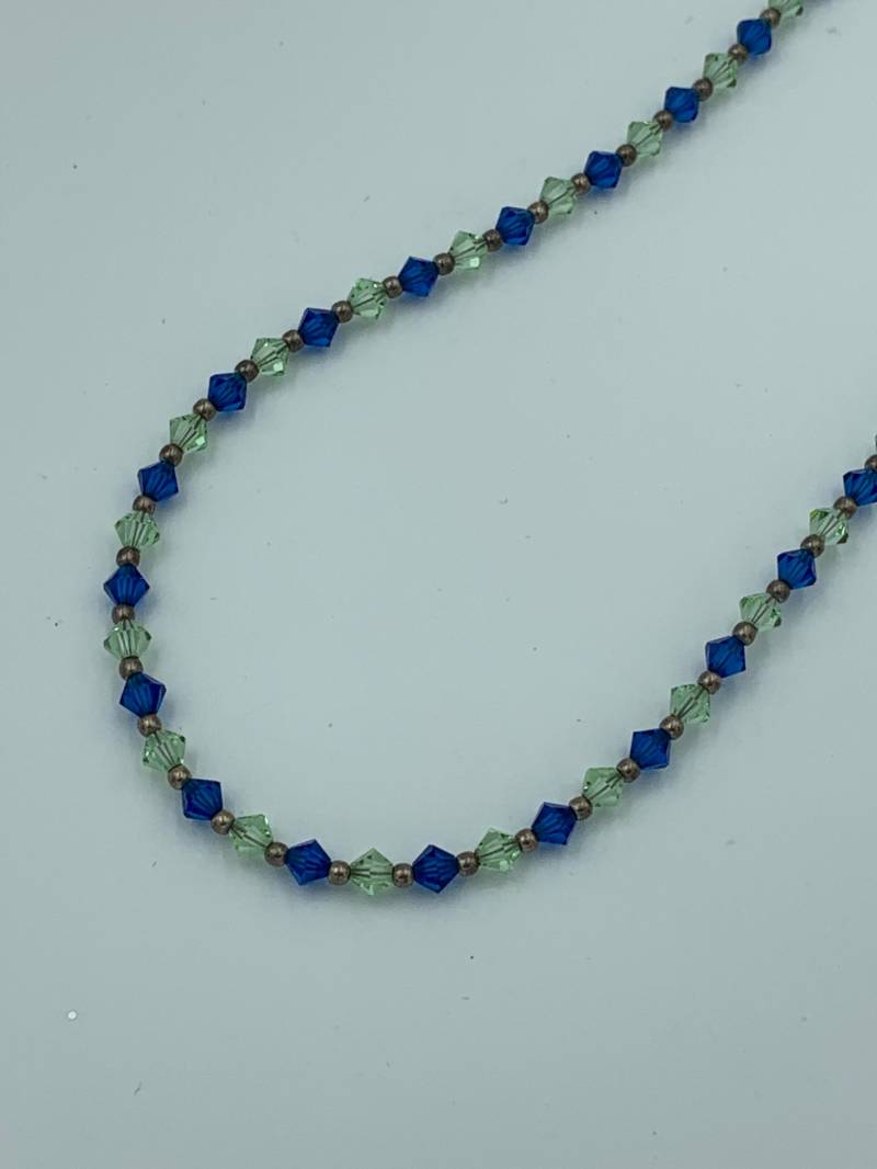 Swarovski Kristall Und Sterling Silber 21-Zoll-Perlen-Halskette Swarovski Kristall Und Sterling Silber 21-Zoll-Perlen-Halskette von JewelGrotto