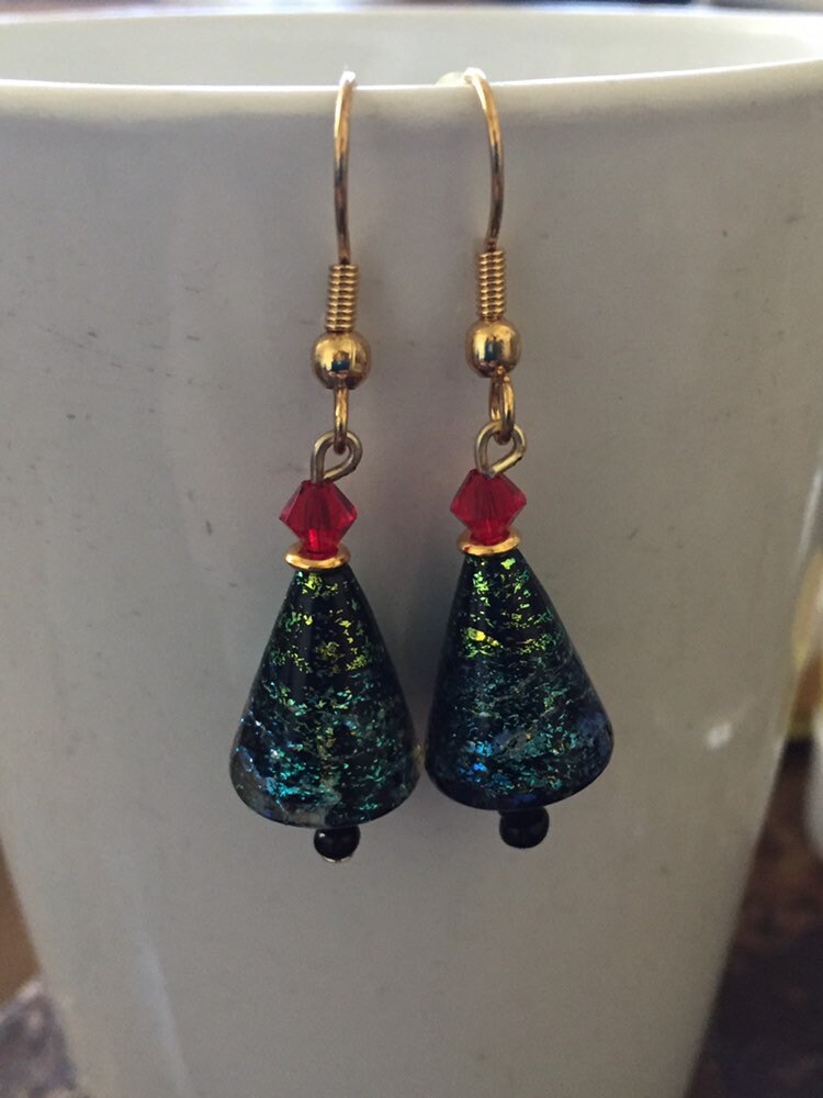 Weihnachtsbaum Perlen Ohrringe Weihnachtsbaum Perlen Ohrringe von JewelGrotto