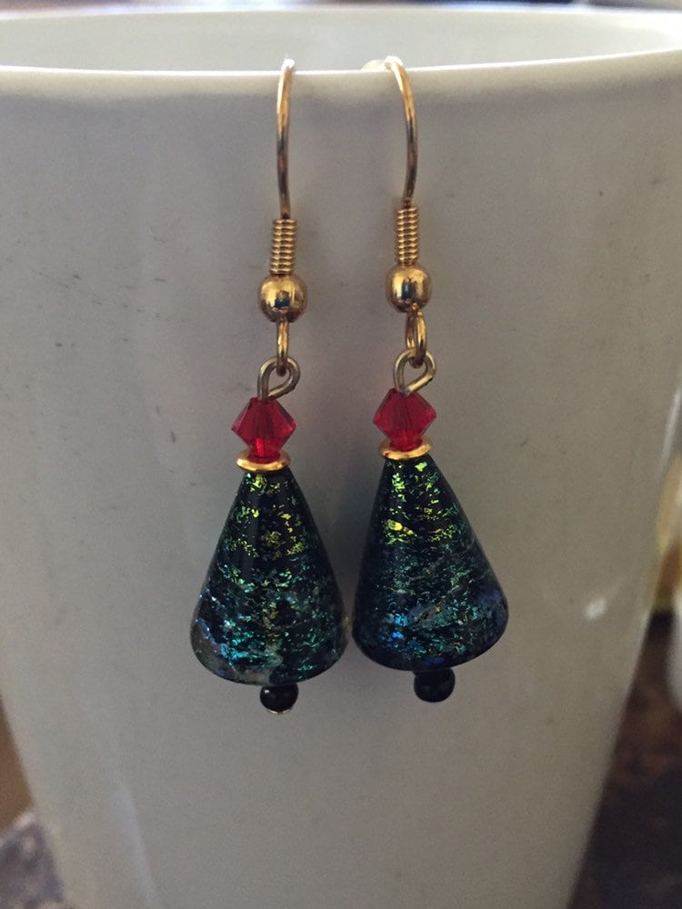 Weihnachtsbaum Perlen Ohrringe Weihnachtsbaum Perlen Ohrringe von JewelGrotto
