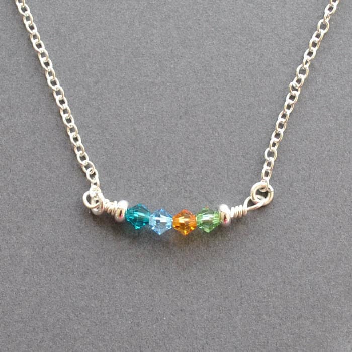 Mutter/Geschenke Für Kinder Geburtssteine, Familienkette, Personalisierte Geburtssteinkette, Mutterkette, Urlaub von JewelMango