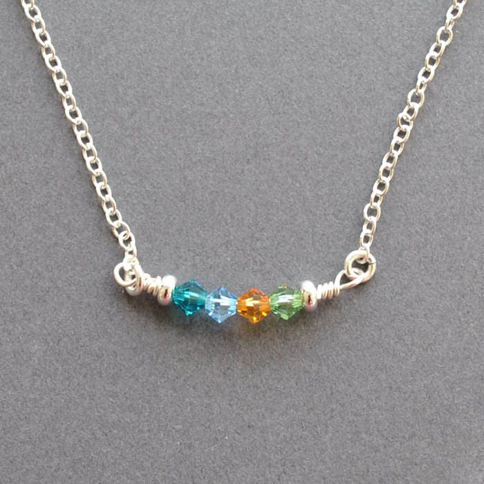 Mutter/Geschenke Für Kinder Geburtssteine, Familienkette, Personalisierte Geburtssteinkette, Mutterkette, Urlaub von JewelMango