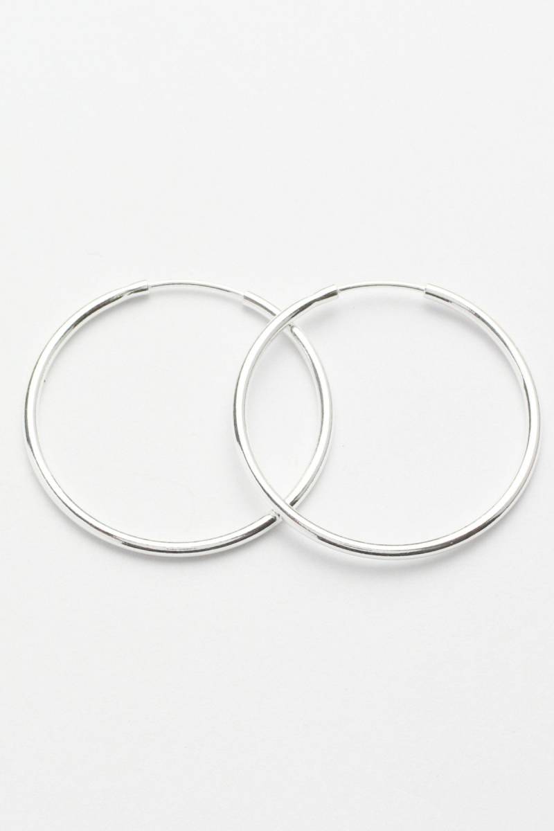 Creole Basic Hoop Silber M von Jewelberry