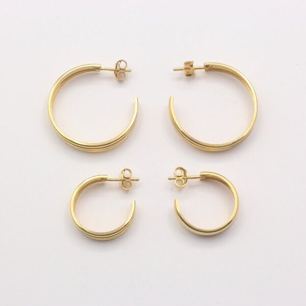 Jewelberry Stecker Modell: Three Lines Hoop von Jewelberry