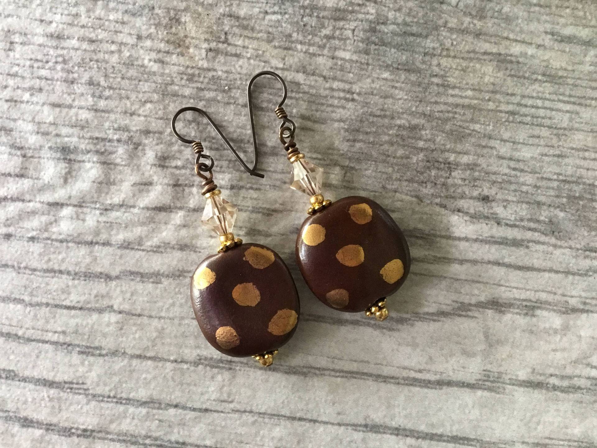 Ausverkauf Kazuri Perlen Ohrring Mit Swaroski Bicone Perle, Geschenk Ausverkauf Kazuri Perlen Ohrring Mit Swaroski Bicone Perle, Geschenk von JeweledGemsbyLL