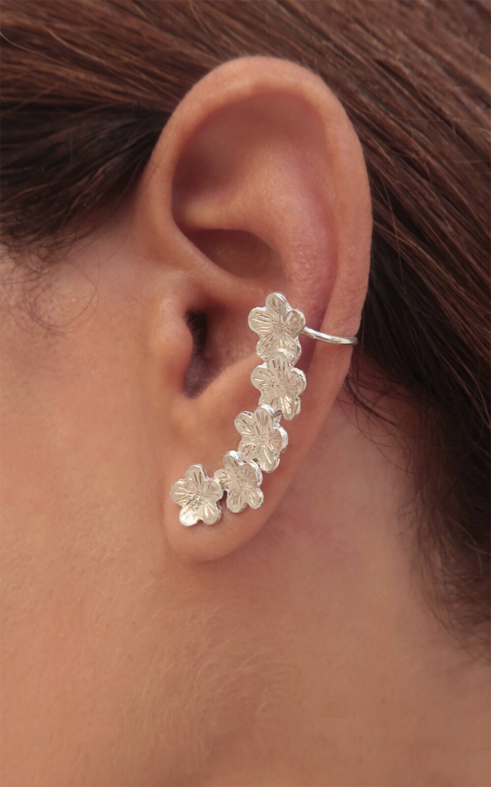 Kletterblumenstrauß Ohrringe, 925 Silber Silberschmuck, Einzigartige Handarbeit, Kletterohrringe In Kletterblumenstrauß Ohrringe, 925 Silber Silberschmuck, Einzigartige Handarbeit, Kletterohrringe In von JewelerSoul