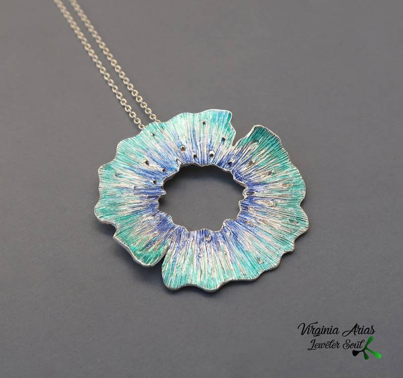 Silberner Galaxie Anhänger, Emaillierter Silberanhänger, Schmuck, Handarbeit, Geschenk Für Sie, 925 Silber, Moderner Sie Silberner Galaxie Anhänger, Emaillierter Silberanhänger, Schmuck, Handarbeit, Geschenk Für Sie, 925 Silber, Moderner Sie von JewelerSoul