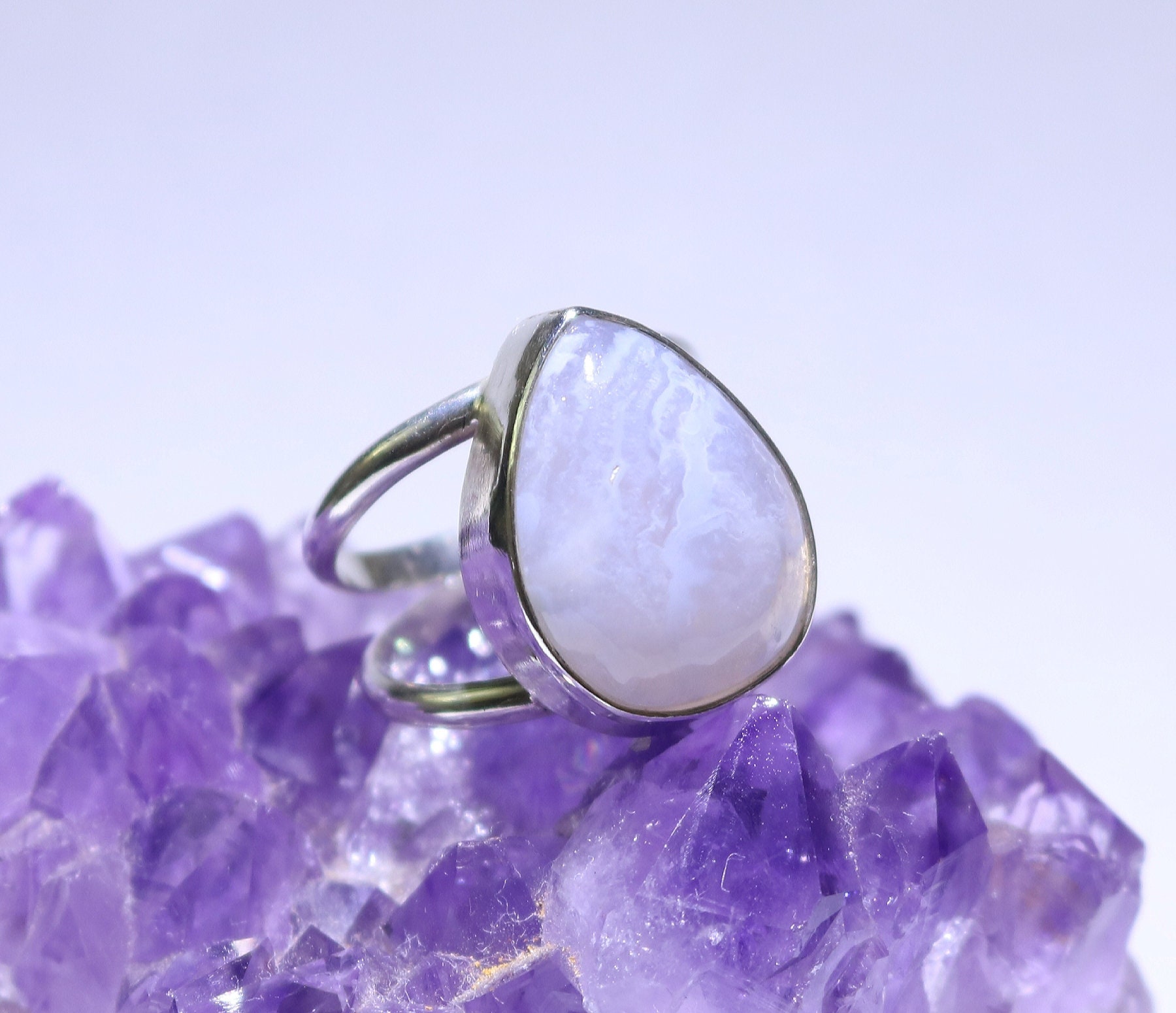 Ein Sterling Silber Calcit Ring Größe 6/Halb von JewelerySilverDesign