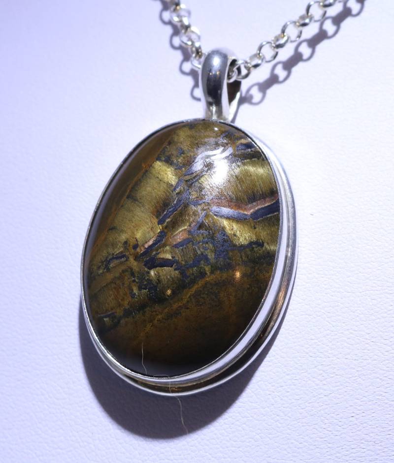 Ein Sterling Silberner Ironstone-Anhänger von JewelerySilverDesign