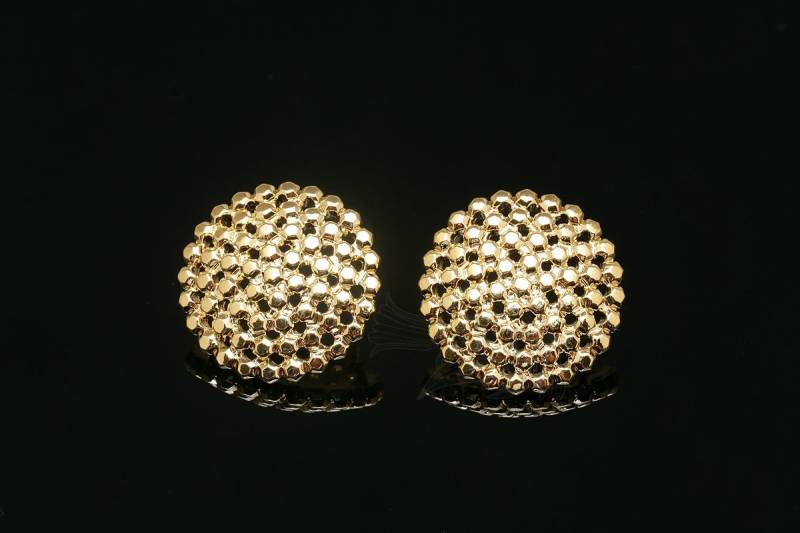 M1887-1 Paar/10 Paare-Vergoldet-20, 5 Mm Kreis Ohrringe, Ohrstecker, Schmuck Finden, Schmuckzubehör, Ohrringe von Jewelfinger