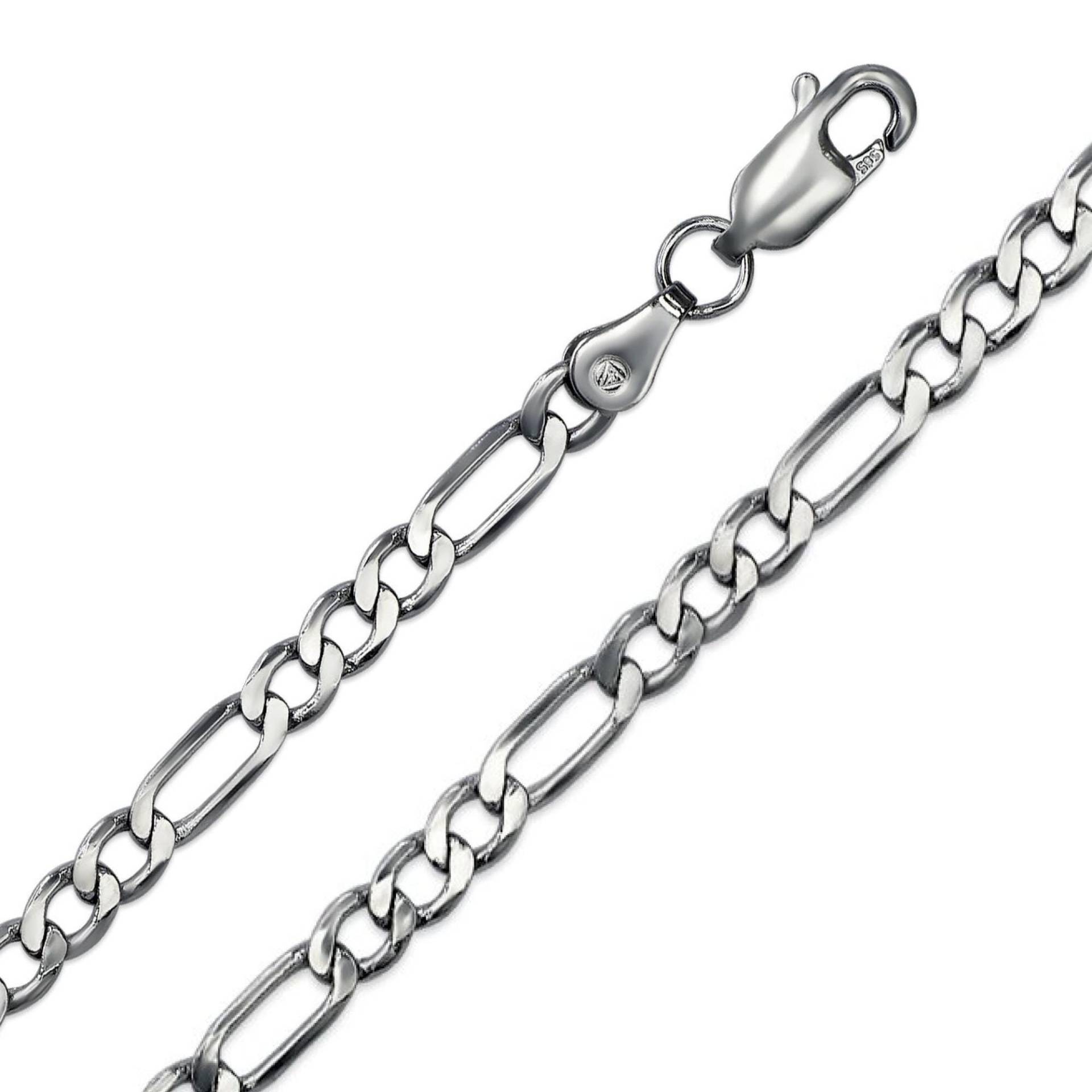 14K Weißgold Hohl Figaro Kette 2, 5-3, 5 Mm, Halskette Männer Frauen, Geschenk Für Ihn, Sie 14K Weißgold Hohl Figaro Kette 2, 5-3, 5 Mm, Halskette Männer Frauen, Geschenk Für Ihn, Sie von Jewelheartcalifornia