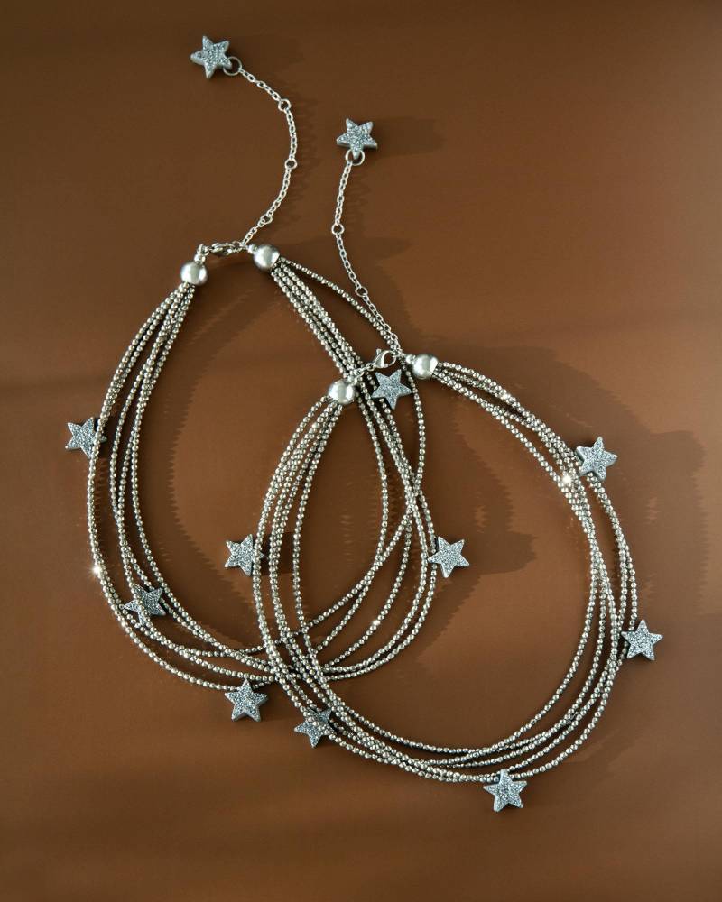 Hämatit Halskette Mit Stern Anhängern, Edelstein Halskette, Silber Multistrand Kristall Schmuck, Juwel Reef, Feen Accessoires Hämatit Halskette Mit Stern Anhängern, Edelstein Halskette, Silber Multistrand Kristall Schmuck, Juwel Reef, Feen Accessoires von JewellReef