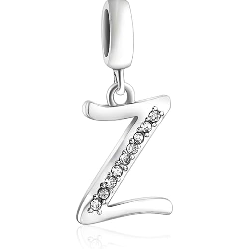 Jewellbox Buchstaben-Initialen-Anhänger – 925er Sterlingsilber für Armband oder Halsketten, S, Sterling-Silber, Kein Edelstein Jewellbox Buchstaben-Initialen-Anhänger – 925er Sterlingsilber für Armband oder Halsketten, S, Sterling-Silber, Kein Edelstein von Jewellbox