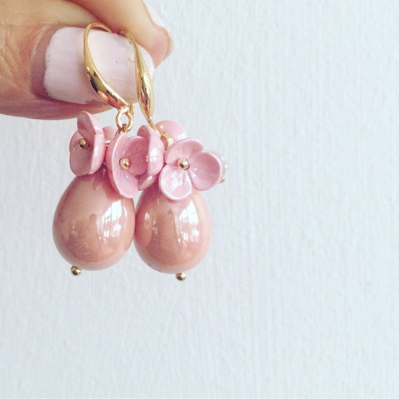 Blumen Kugeln Tropfen Ohrringe Blumen Kugeln Tropfen Ohrringe von JewelledBazaar
