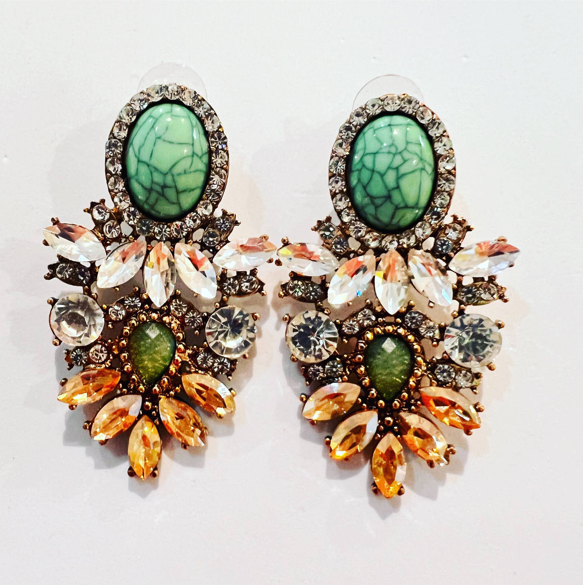 Kristall Ohrringe Wählen Sie Entweder Türkis Und Oder Blaue Stein Kristall Ohrringe Wählen Sie Entweder Türkis Und Oder Blaue Stein von JewelledBazaar