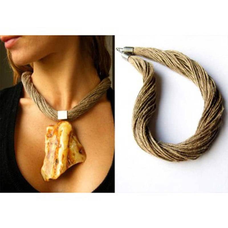 Leinenkette , Aus Leinen Gefertigt Für Anhänger, Modern Versilberte Verschlüsse, Individuell Neu Leinenkette , Aus Leinen Gefertigt Für Anhänger, Modern Versilberte Verschlüsse, Individuell Neu von JewellerWithSoul