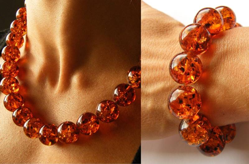 Set Schmuck Und Halskette Armband, Orange Gold Naturstein, Mattes Sterling Silber, Unikat Set Schmuck Und Halskette Armband, Orange Gold Naturstein, Mattes Sterling Silber, Unikat von JewellerWithSoul