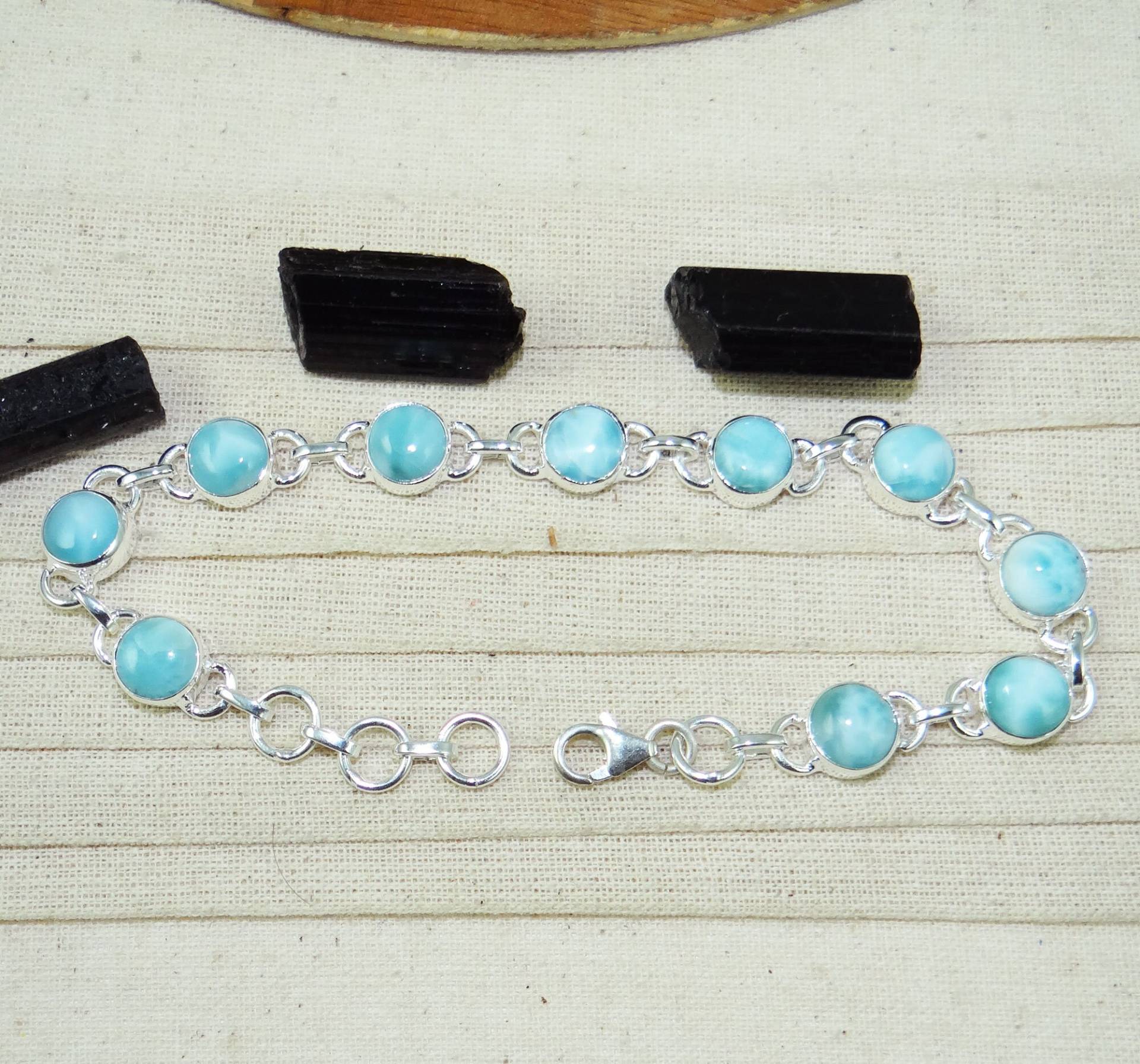 Exquisites Larimar Armband, Schmuck, 925 Sterling Silber Jubiläumsgeschenk, Geschenk Für Sie, Sale, L81713 Exquisites Larimar Armband, Schmuck, 925 Sterling Silber Jubiläumsgeschenk, Geschenk Für Sie, Sale, L81713 von Jewellery4All