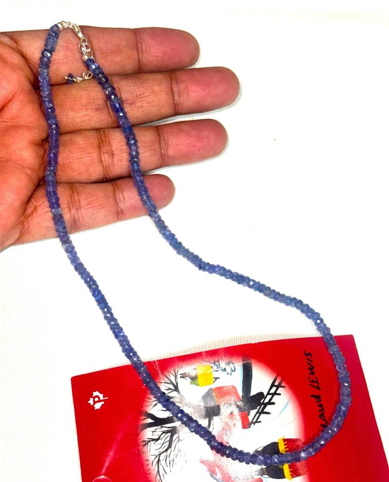 Handgefertigte Tansanitkette Handgefertigter Edelsteinschmuck von Jewellery4All
