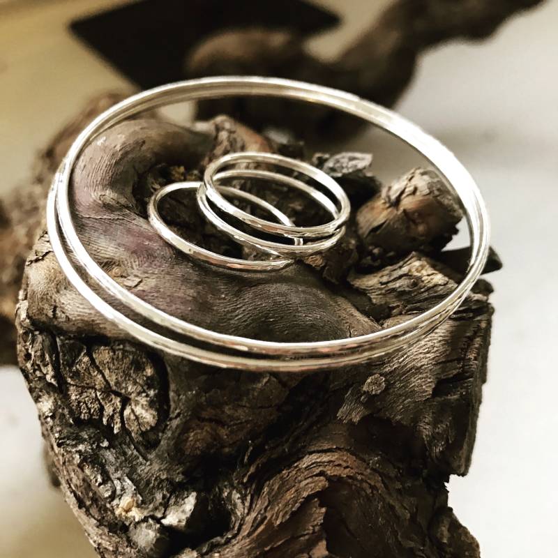 Stapeln Ringe, Silber Stapelring, Sterling Einfache Ring, Stapelbare Ring Stapel, Dünne Silberring Stapeln Ringe, Silber Stapelring, Sterling Einfache Ring, Stapelbare Ring Stapel, Dünne Silberring von JewelleryByEm