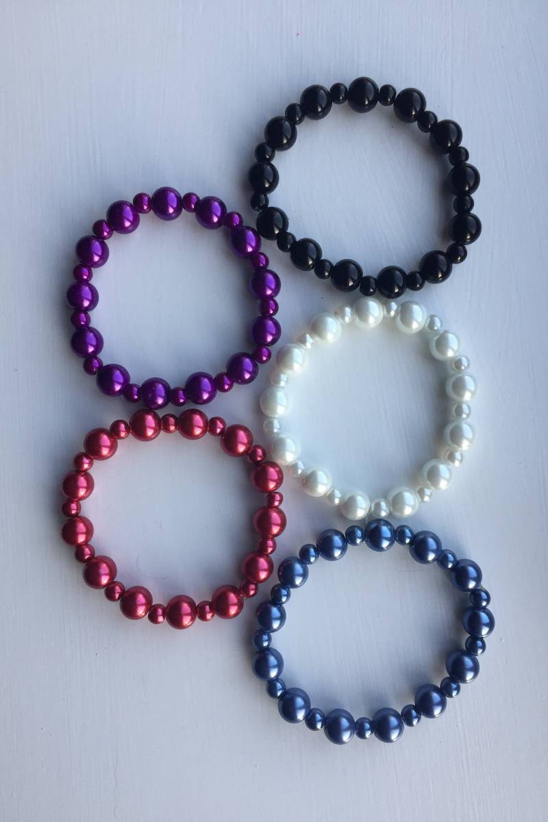 5 Farboptionen, Glasperlenarmbänder, Uk-Shop 5 Farboptionen, Glasperlenarmbänder, Uk-Shop von JewelleryByJas