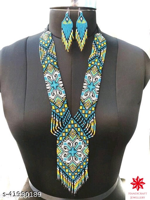 Ukrainer Gerdan, Traditionelle Ukraine Halskette, Handgemachter Schmuck, Perlen Lange Halskette Volksukrainisch Gerdan von JewelleryCoCreations