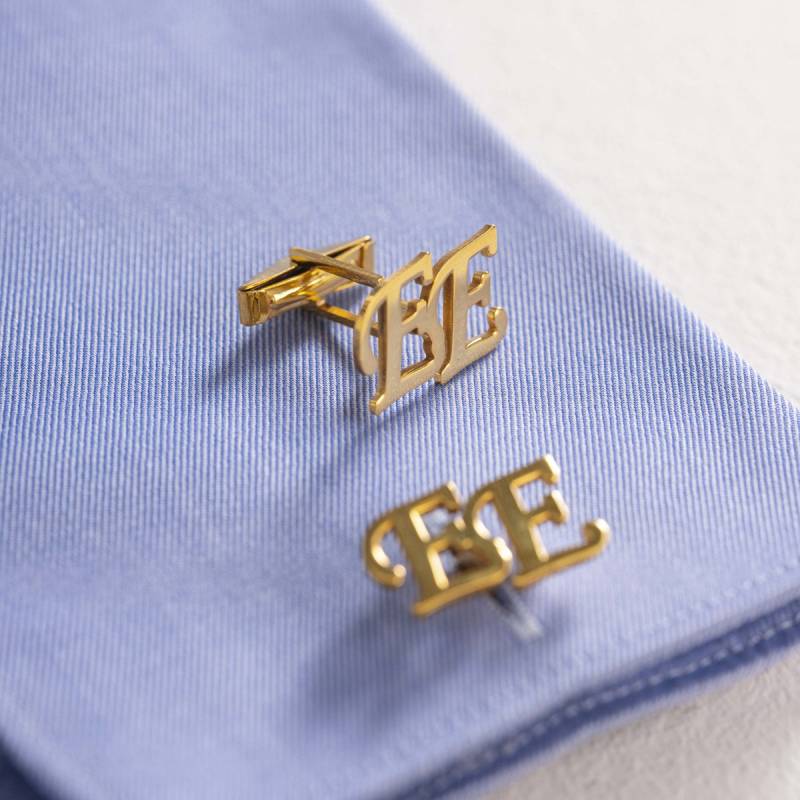 Groomsmen Geschenk - Manschettenknöpfe Mit Initialen Namen 2-3 Anfangsbuchstaben von JewelleryGBShop