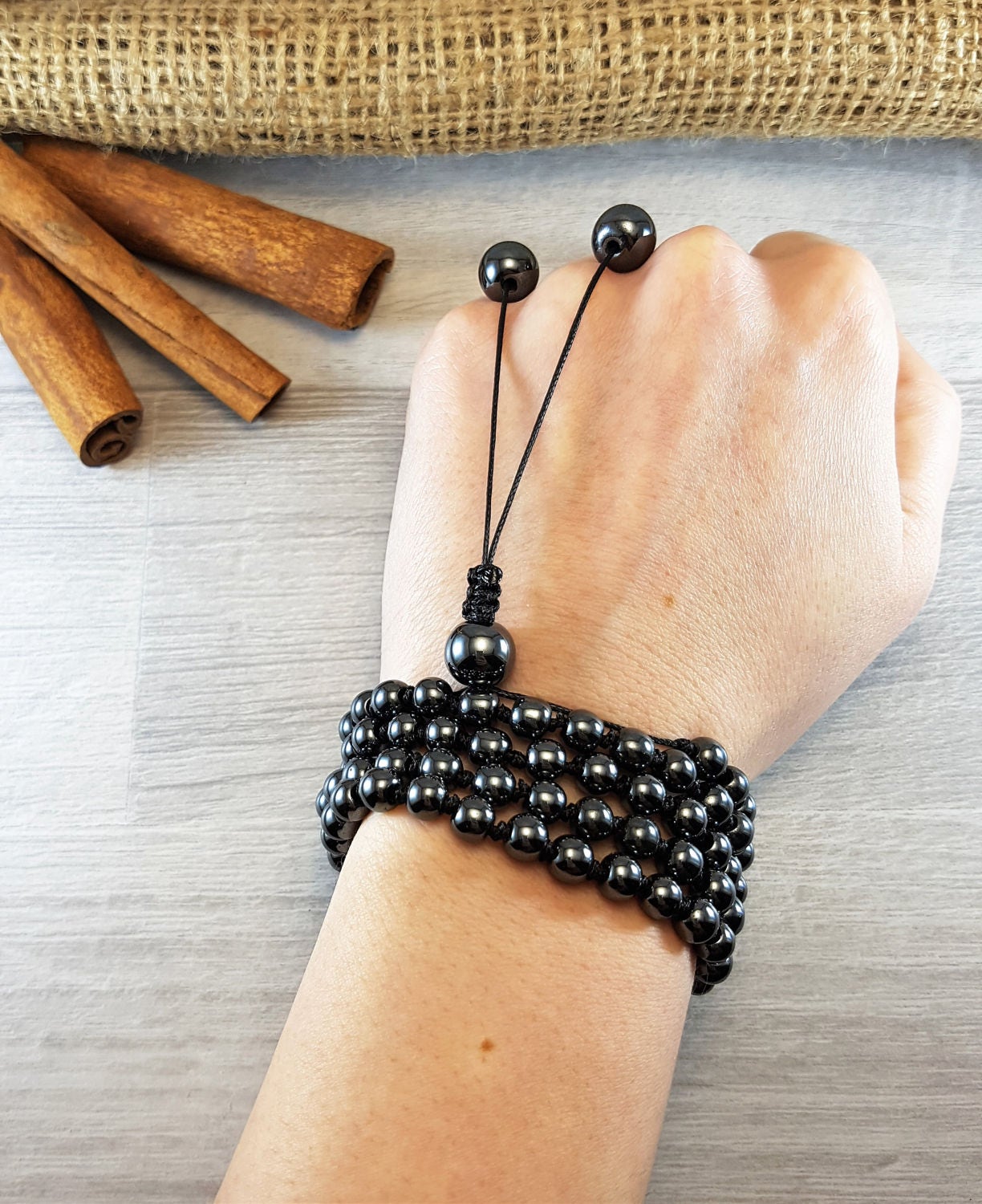 Dunkelgraues Hämatit Mala, 108 Mala Armband, Herren Perlen, Gebetsperlen, Boho Halskette, Geknüpft Dunkelgraues Hämatit Mala, 108 Mala Armband, Herren Perlen, Gebetsperlen, Boho Halskette, Geknüpft von JewelleryNM