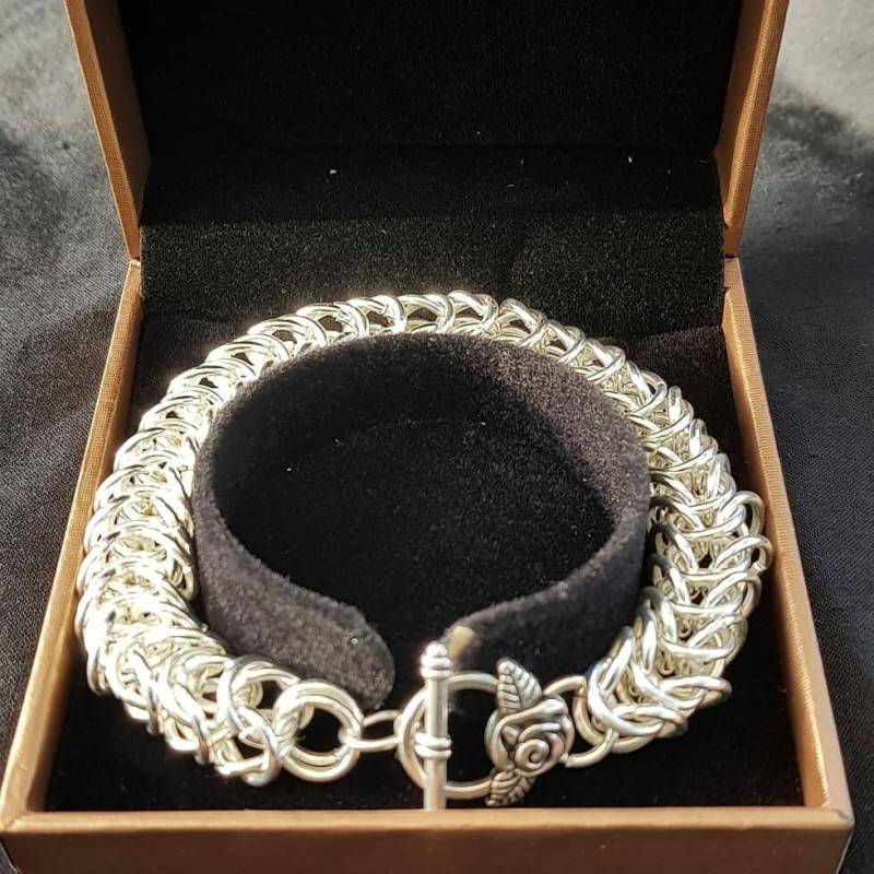 Kette Maille Armband Aus Nicht Befleckbarem Edelstahl Kette Maille Armband Aus Nicht Befleckbarem Edelstahl von JewellerybyALK