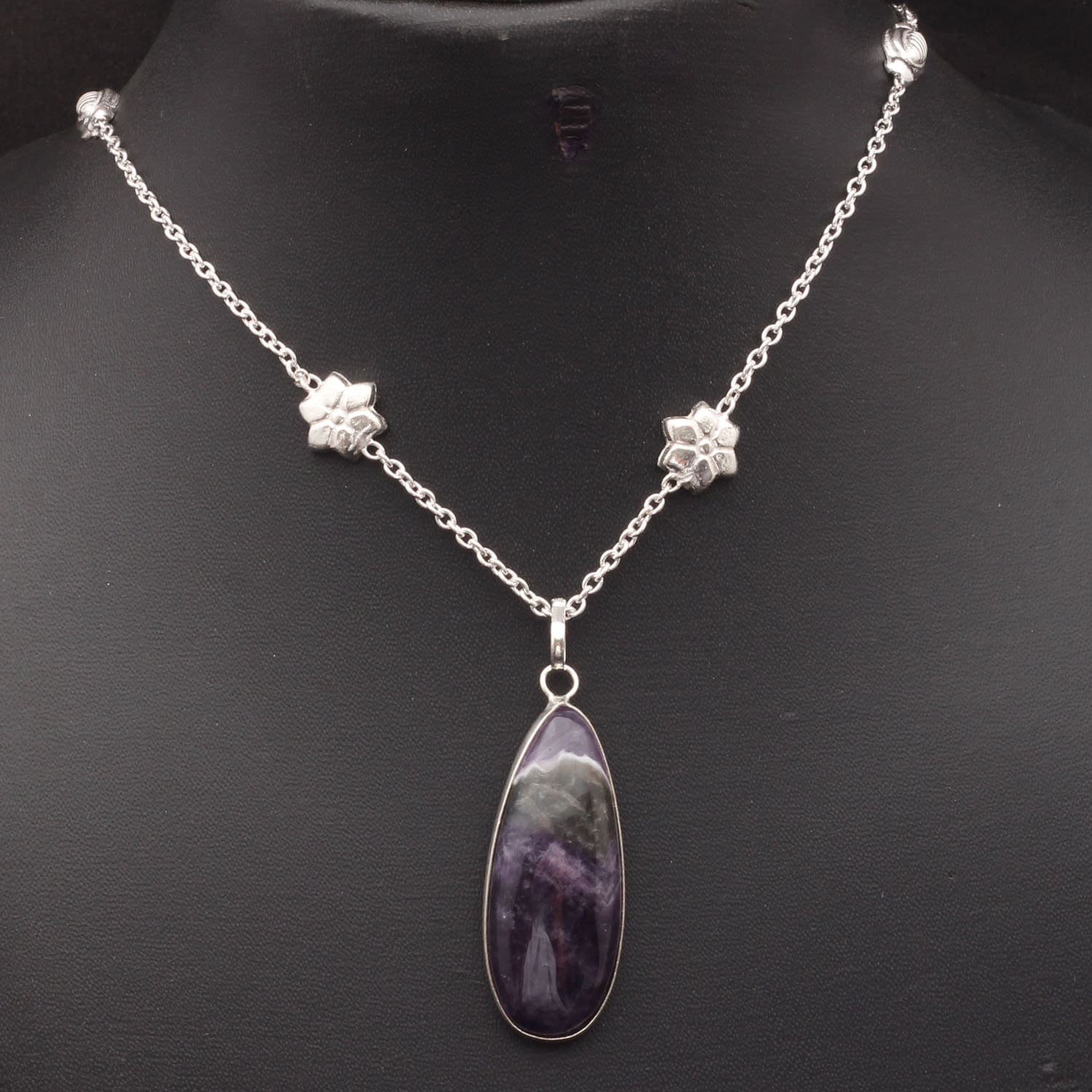 Amethyst Spitze Edelstein Kette Halskette Schmuck Frau Geschenk Für Sie von JewelleryexportGifts