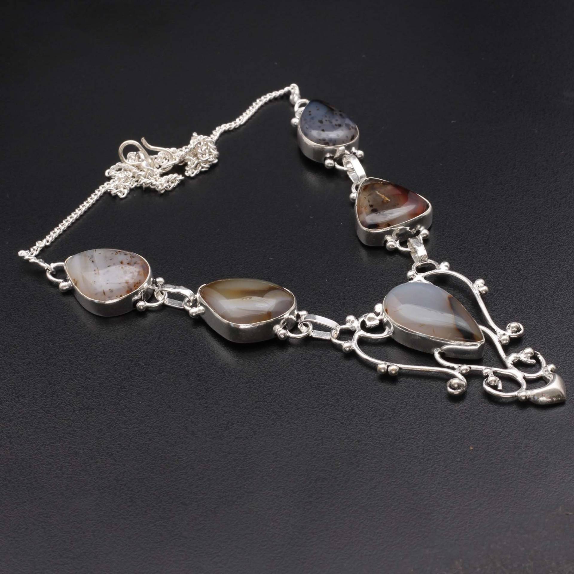 Montana Achat Edelstein Halskette Schmuck Frau Geschenk Für Sie Anhänger von JewelleryexportGifts