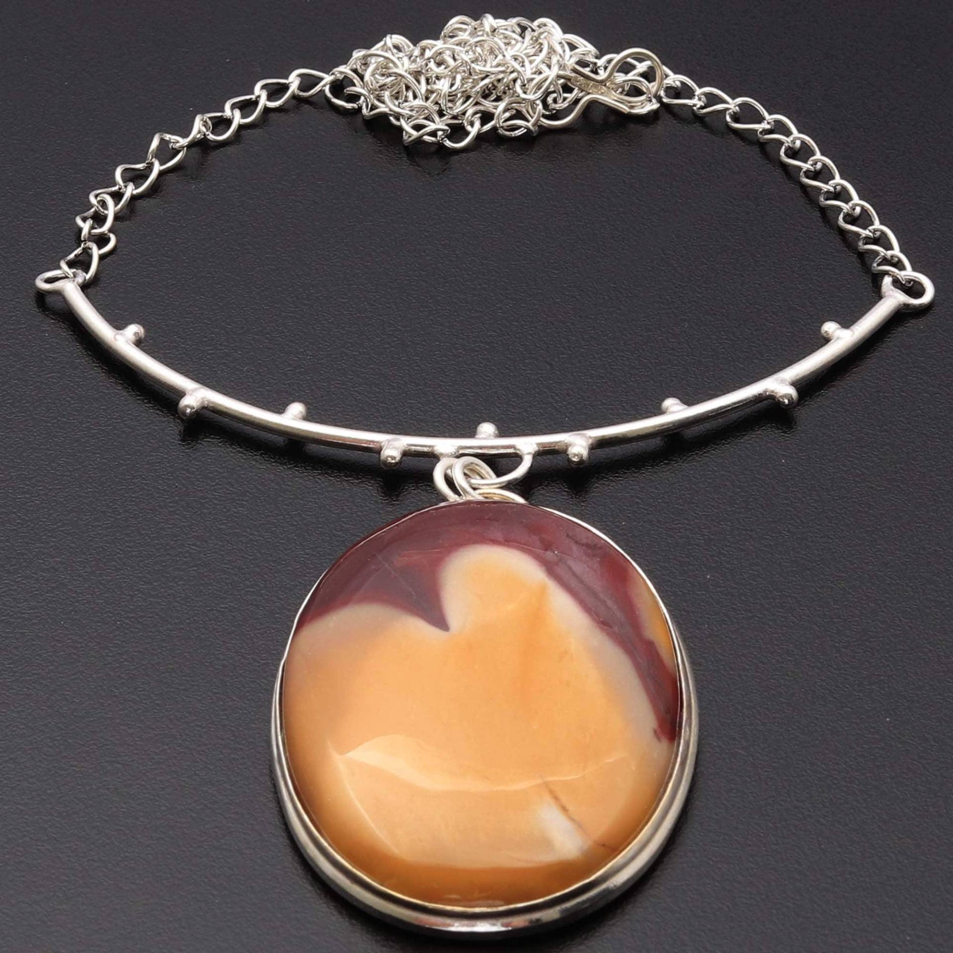 Mookaite Jaspis Edelstein Halskette Schmuck Frau Geschenk Für Ihre Einzigartige Stil von JewelleryexportGifts