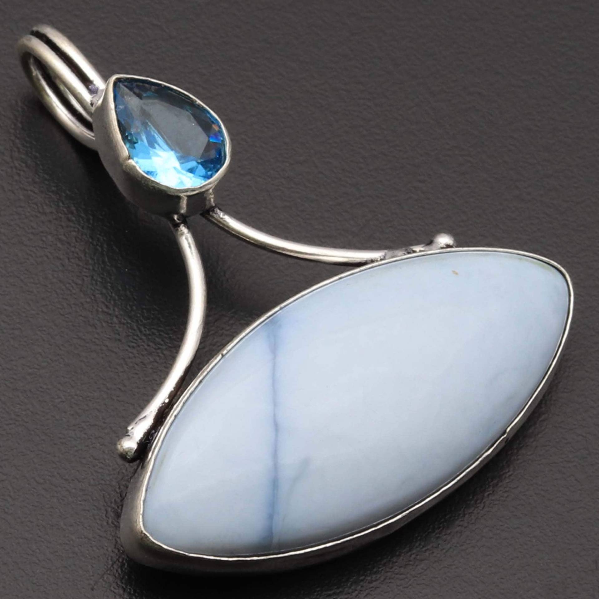 Owyhee Blauer Opal Blauquarz Edelstein Anhänger Schmuck Frau Geschenk Für Sie Neuen von JewelleryexportGifts
