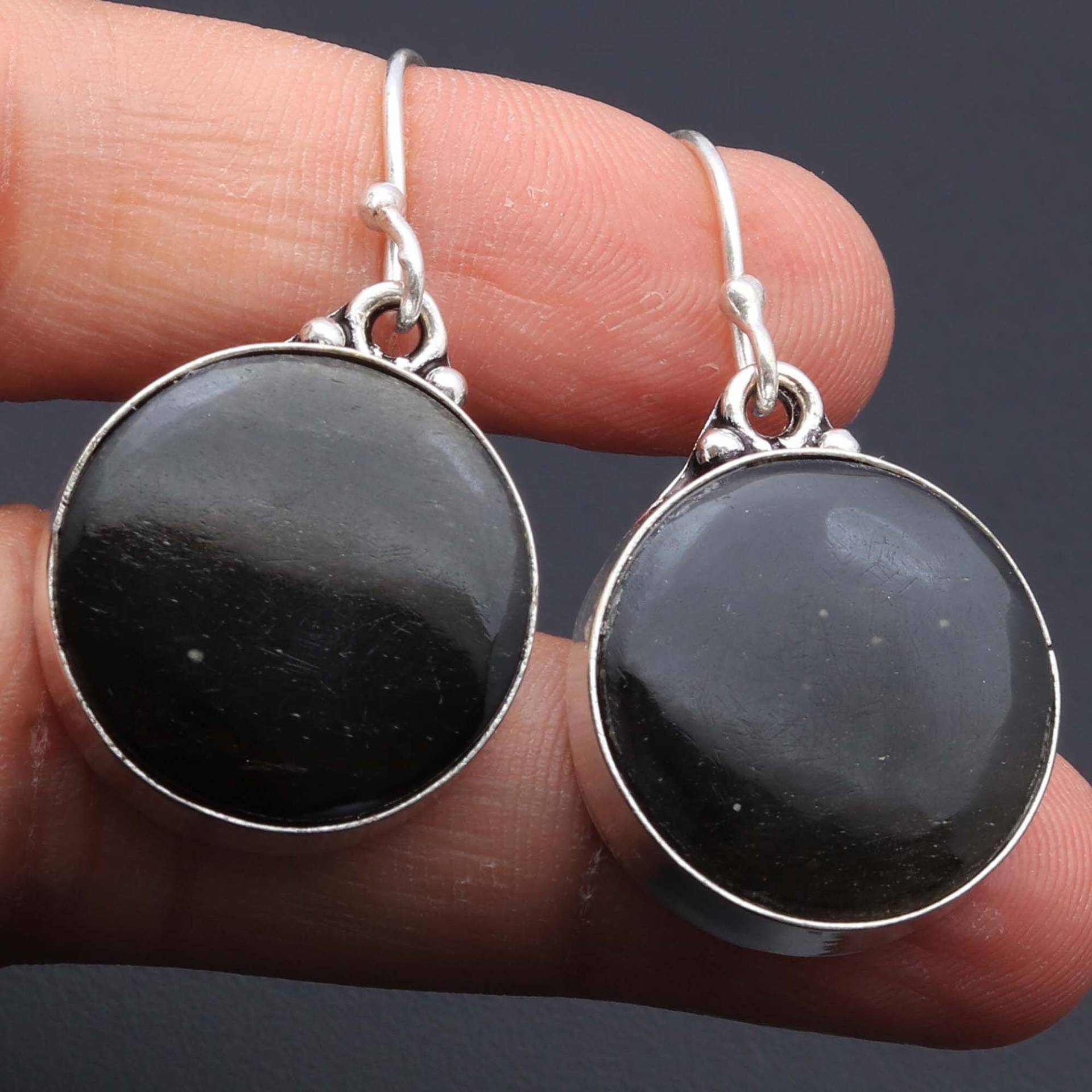 Schwarzer Onyx Edelstein Ohrringe Schmuck Frau Geschenk Für Sie von JewelleryexportGifts