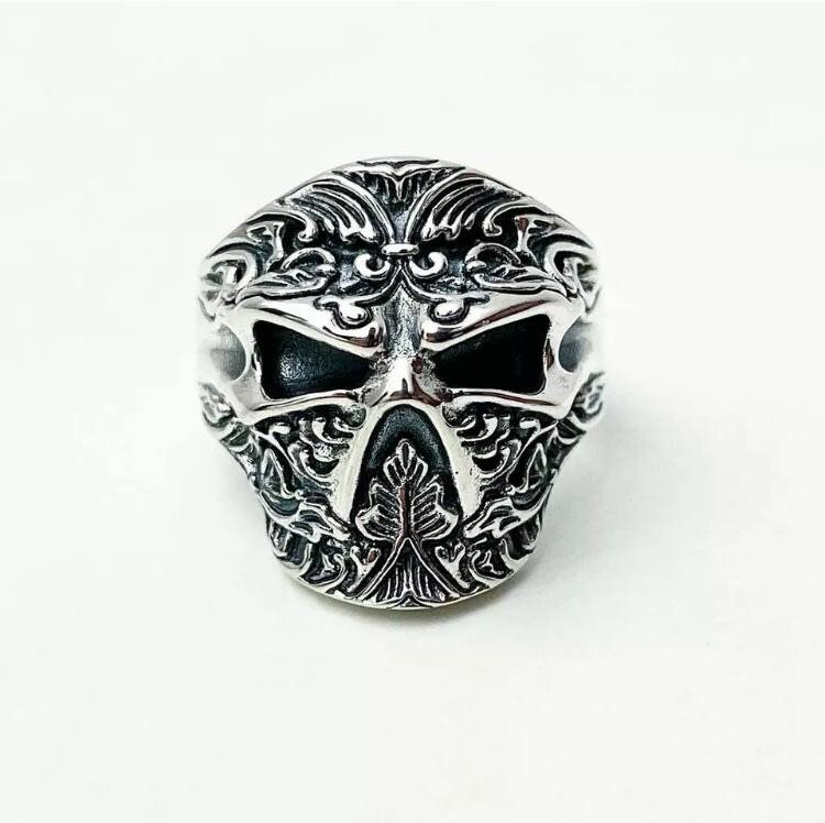 925 Sterling Silber Herren Skull Ring Schwere Biker Maske Veränderbar Brandneues Design #011 von JewelleryworkshopGB