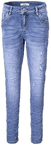 Jewelly Damen Jeans im Used Look 26101 (S/36) von Jewelly