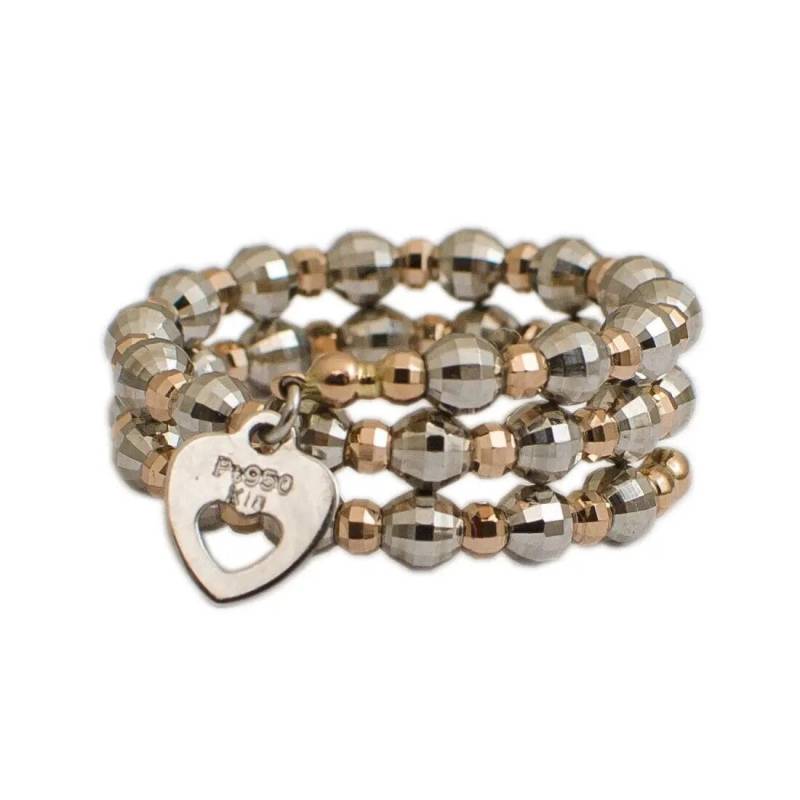 3 Reiher Schlichter Platin Rose Gold Ring Mit Diamantschliff Jl Pt 449 Größen 9-12 von Jewelove