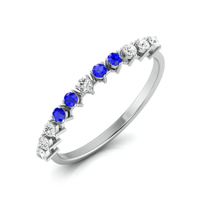 Blauer Saphir Platin Diamant Verlobungsring Jl Pt Lr 7007 von Jewelove