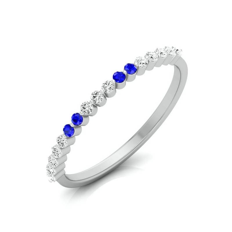 Blauer Saphir Platin Diamant Verlobungsring Jl Pt Lr 7010 von Jewelove