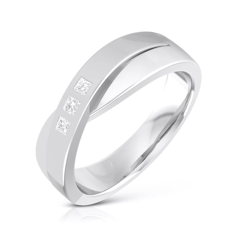 Designer 3 Diamant Platin Ring Für Frauen Jl Pt R-8012 von Jewelove