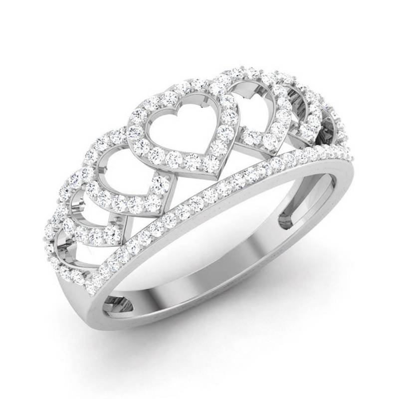 Designer Platin Herz Diamant Ring Jl Pt R 8123 von Jewelove