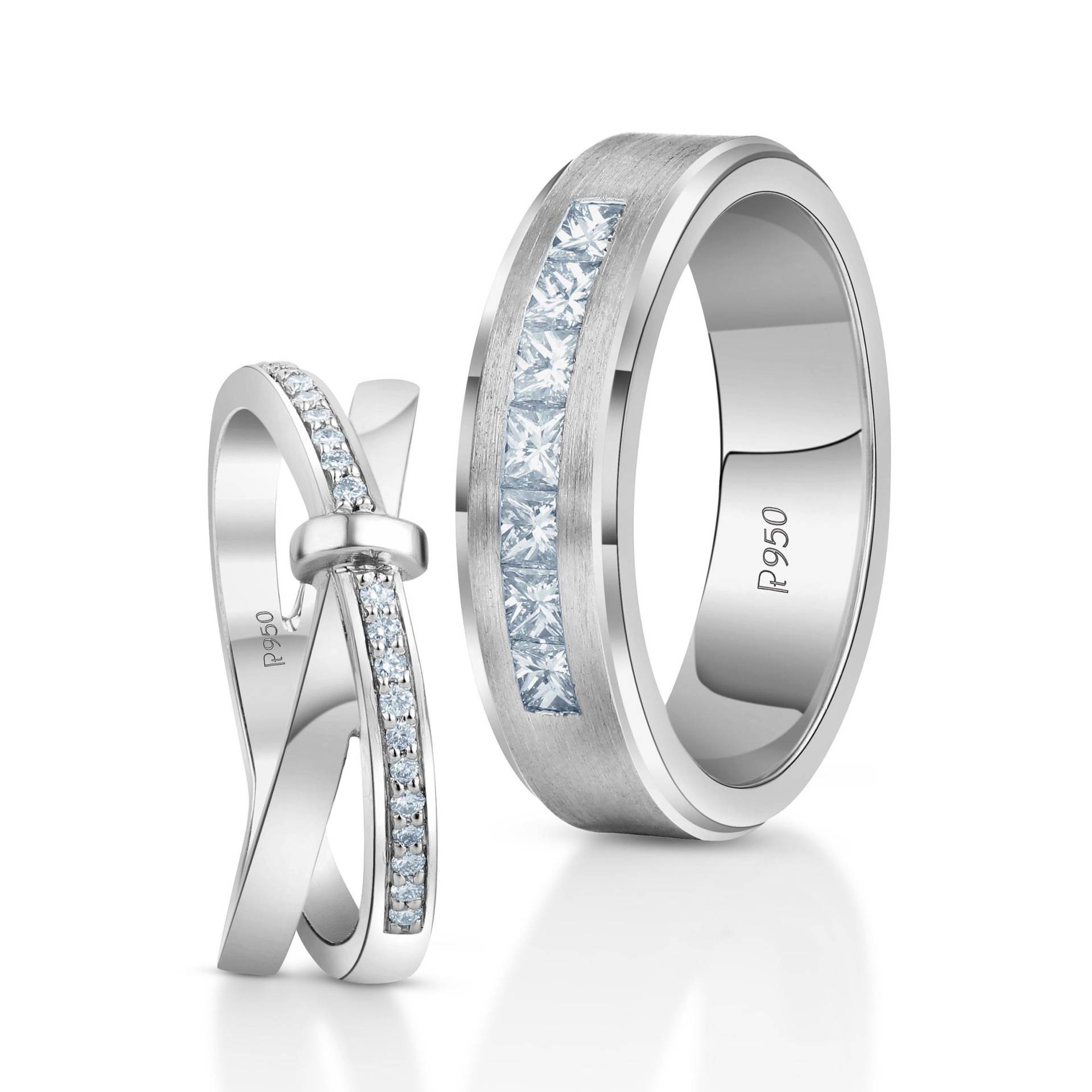 Designer Platinum Love Bands Mit Diamant Jl Pt 1067 Designer Platinum Love Bands Mit Diamant Jl Pt 1067 von Jewelove