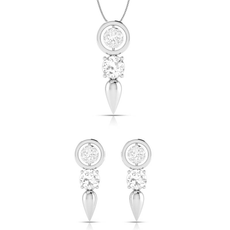 Designer Platin Mit Diamant Solitär Anhänger Set Jl Pt Pe 78E von Jewelove