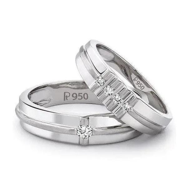 Designer Platinum Love Bands Jl Pt 117 von Jewelove