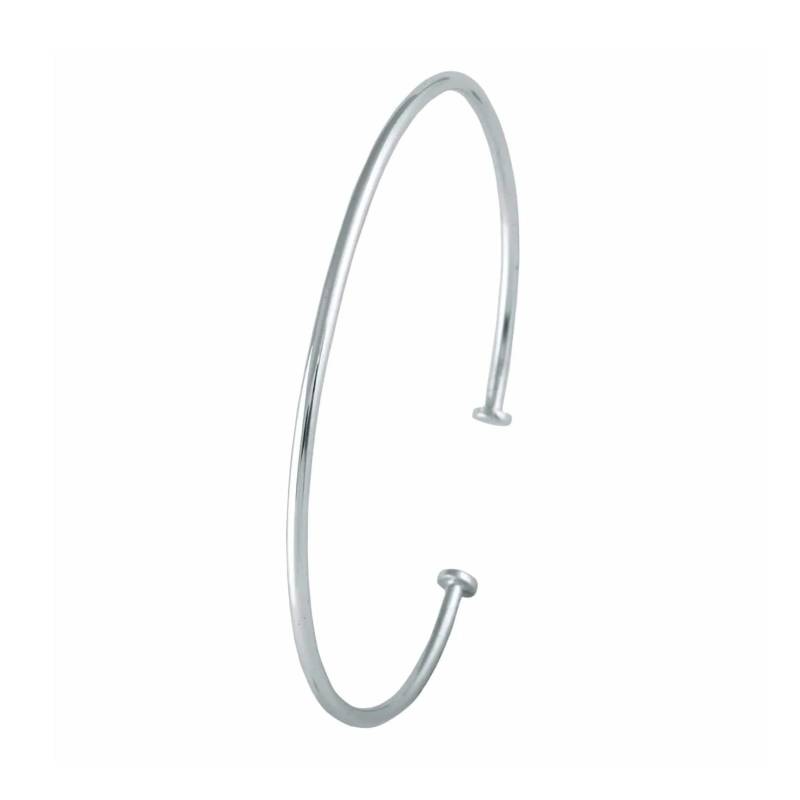 Dünne Punjabi Platinum Kada Mit Offener Seite Jl Ptb 819 von Jewelove